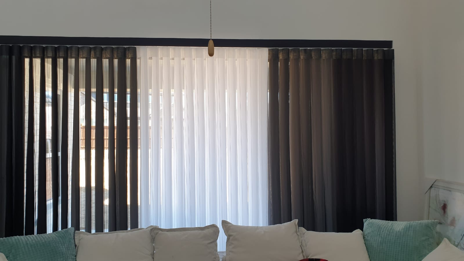 Sheer Vertical Shades for Sliding Doors That Perform