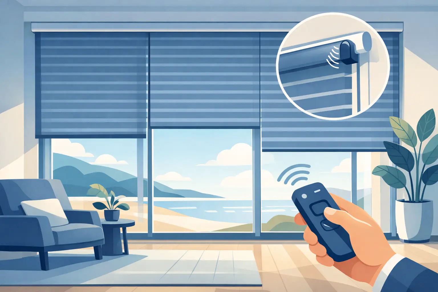Motorized Blinds for Large Windows
