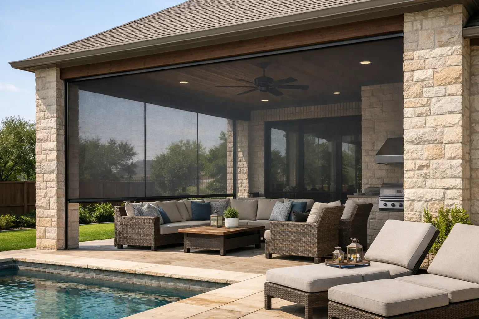 Outdoor Patio Screen Systems for Dallas Homes