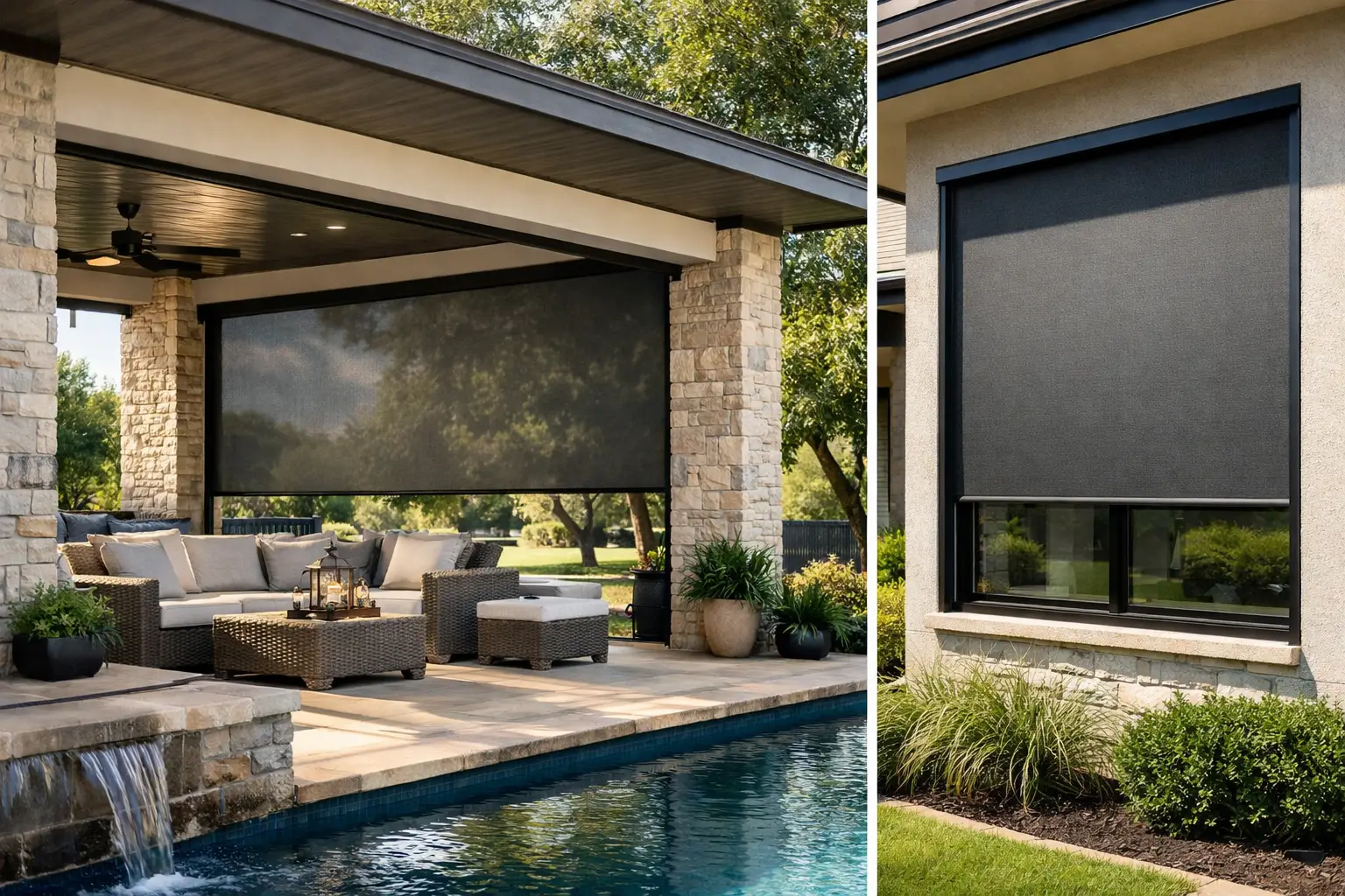 Zip Screen Shades for Dallas Patios and Windows