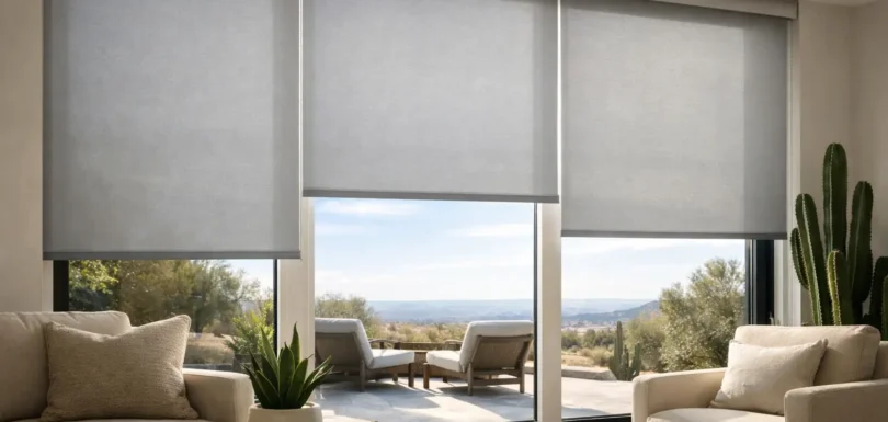 Large Window Roller Shades That Perform in Texas