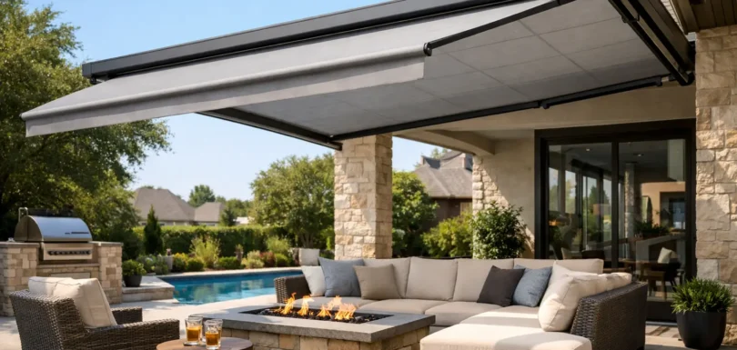 Retractable Outdoor Shades for Dallas Patios