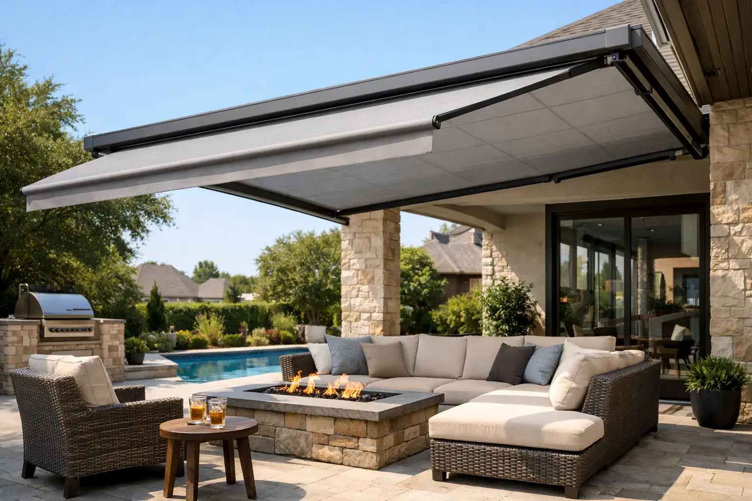 Retractable Outdoor Shades for Dallas Patios