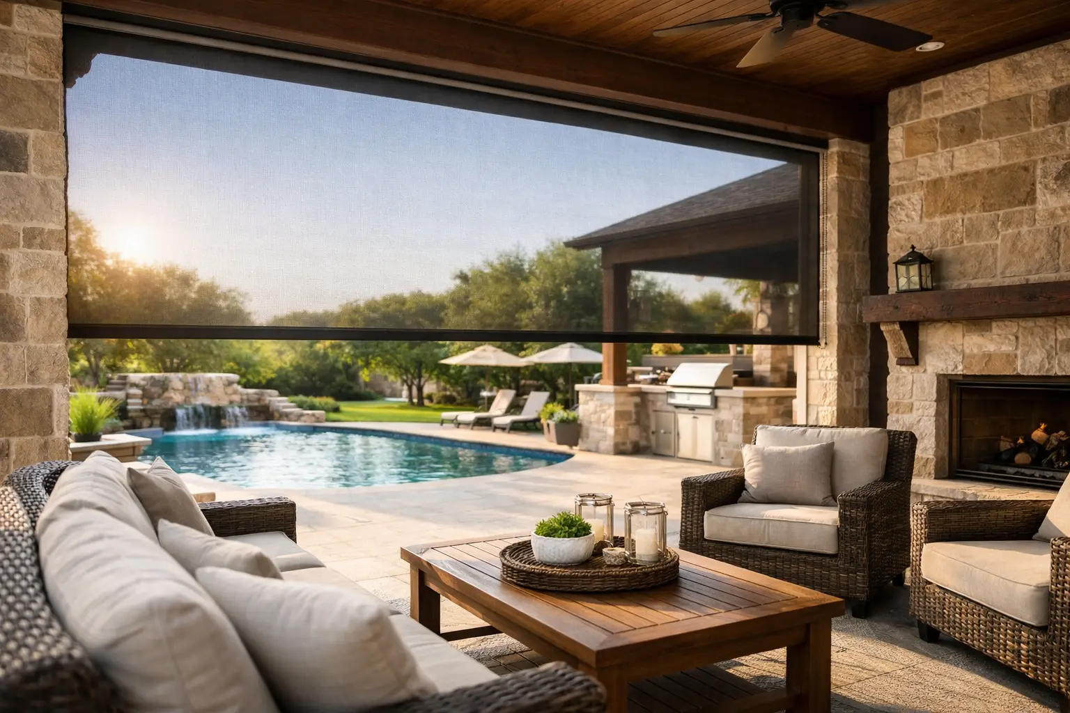 Retractable Porch Screens for Dallas Outdoor Living