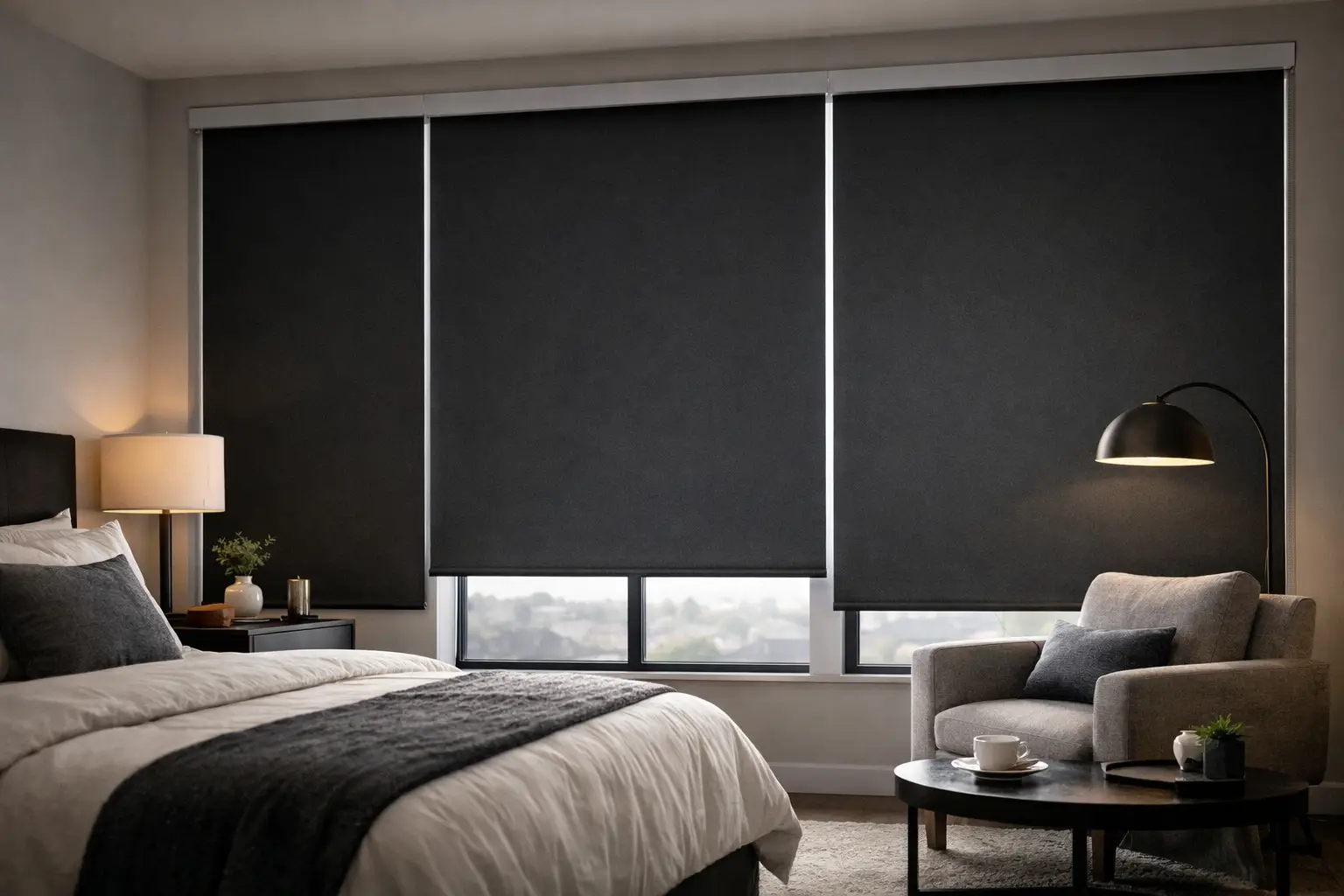 Room Darkening Roller Shades for DFW Homes