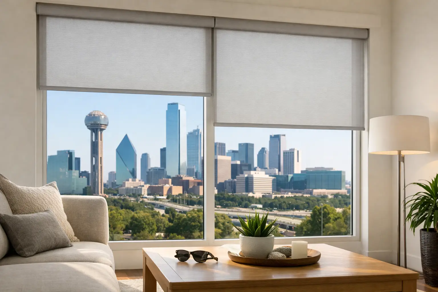 UV Blocking Roller Shades for Dallas Homes