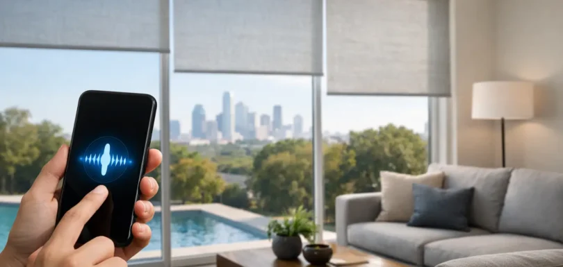 Voice Controlled Shades for Dallas Homes
