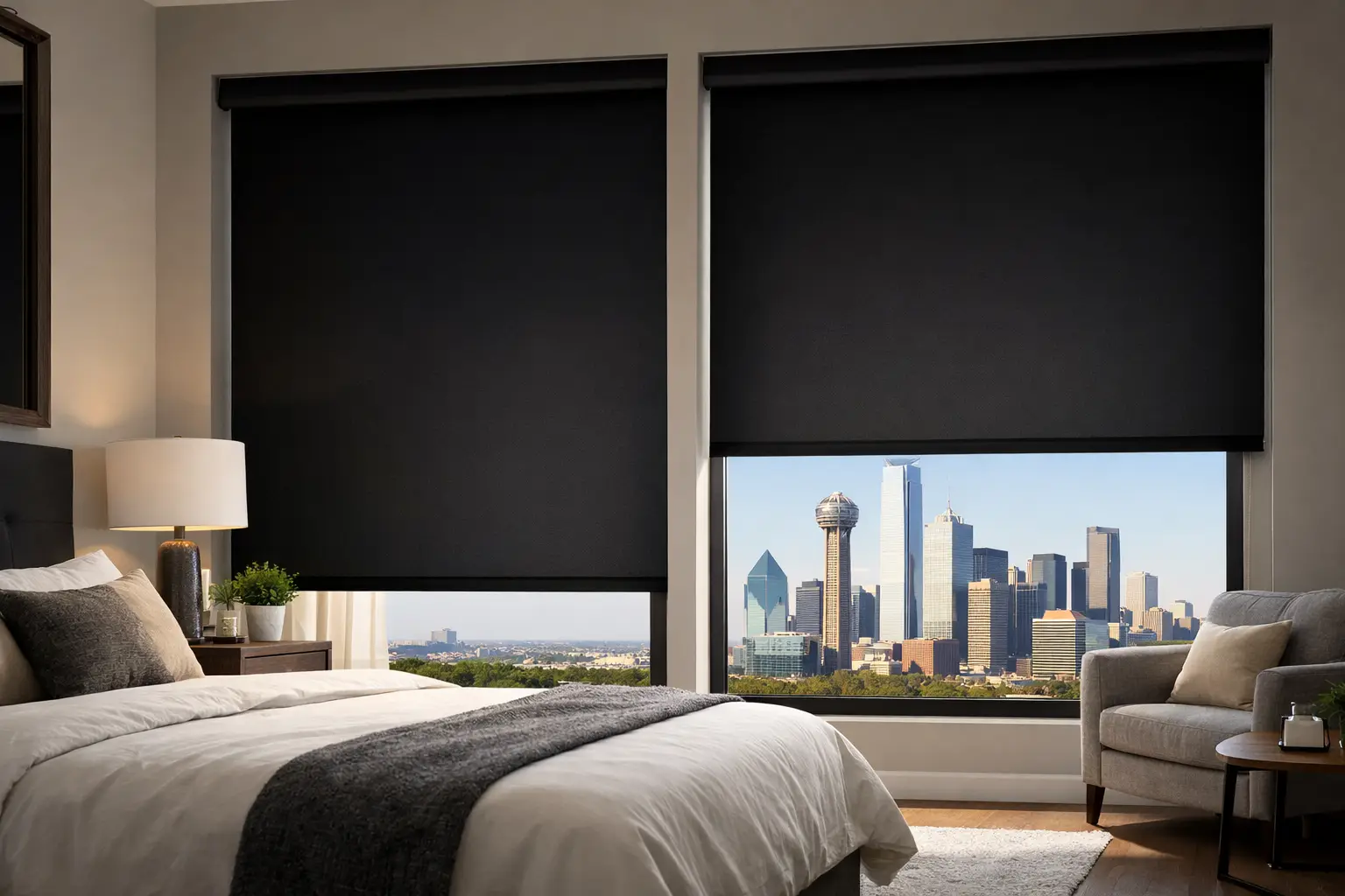 Blackout Roller Shades for Dallas Homes