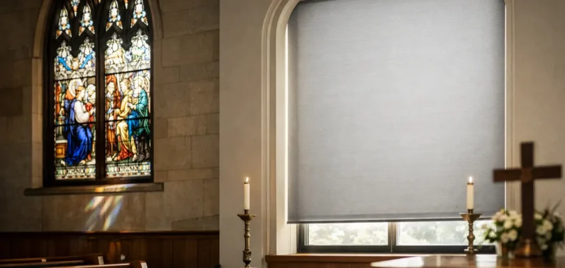 Church Window Shades for Comfort and Control