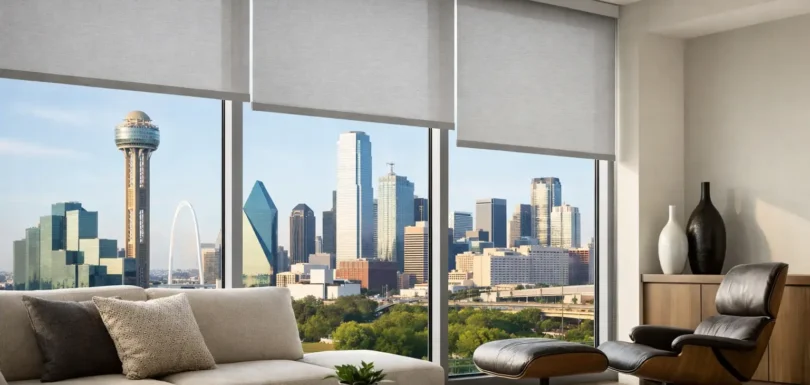 Luxury Roller Shades for Modern Dallas Homes