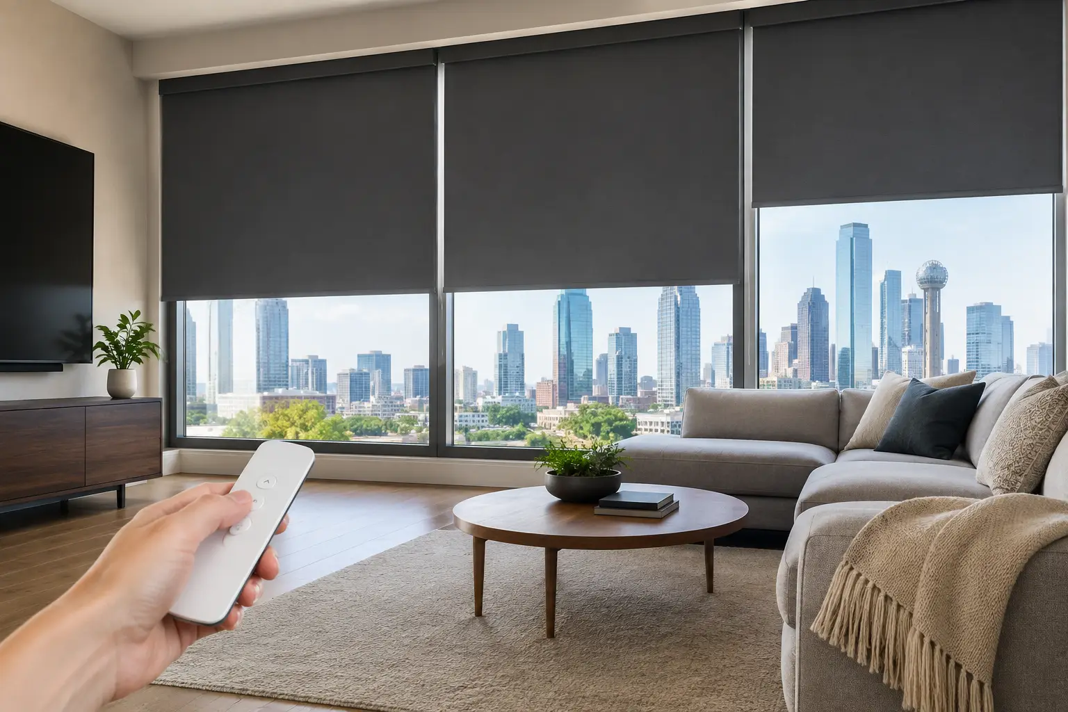 Motorized Blackout Shades for Dallas Homes