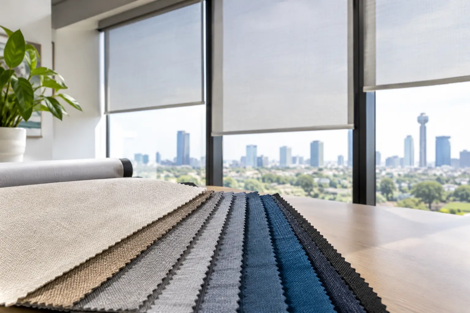 Commercial Roller Shade Fabric Guide for Texas Spaces