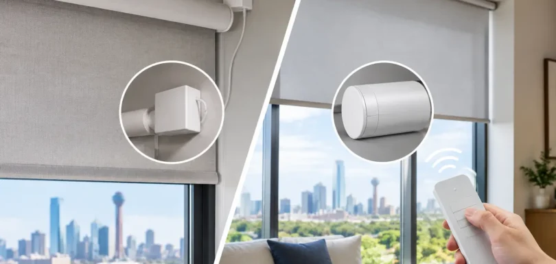 Hardwired Versus Wireless Shade Motors for Dallas Homes