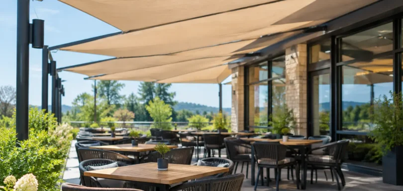 Restaurant Shading Example for Better Patio Comfort