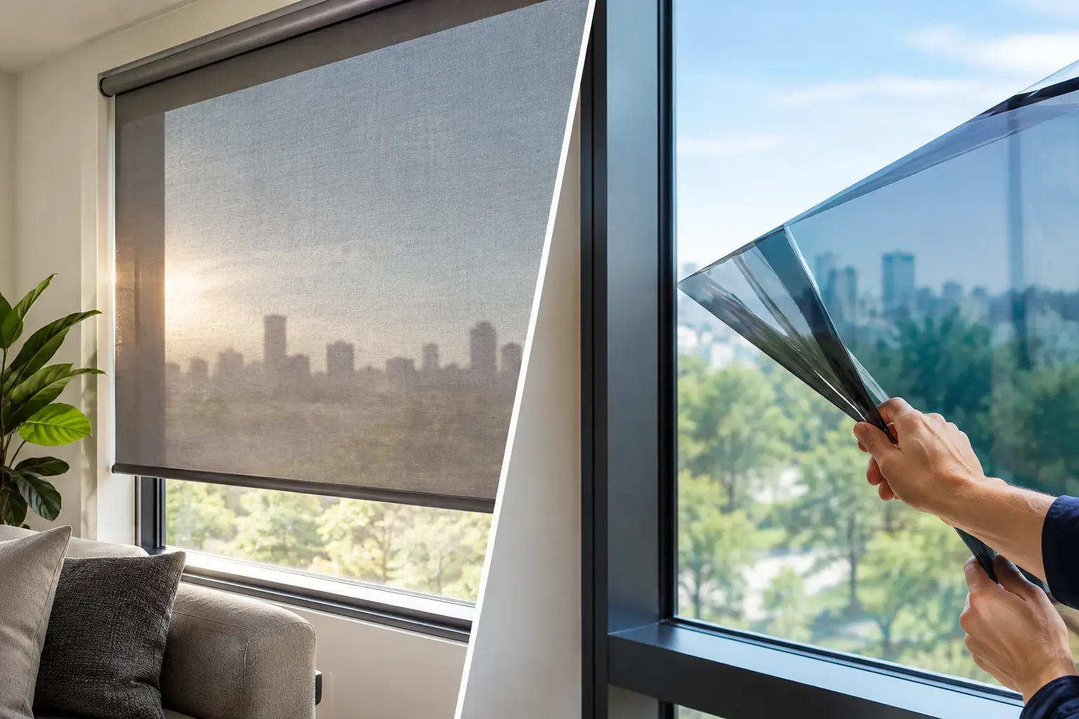 Solar Shades Versus Window Film: Which Fits?